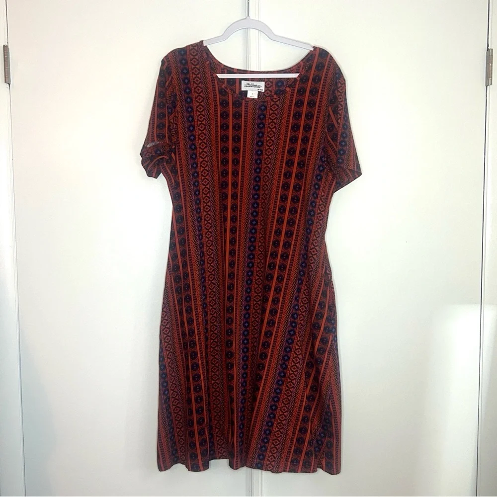Vermont Country Store Boho Western Print Dress - Cotton - Picture 2 of 6